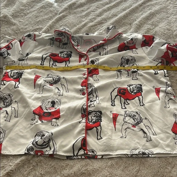 NWOT Women's University of Georgia UGA Print Pajama Set - Picture 7 of 8